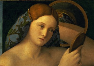 Junge Frau bei ihrer Toilette (Detail), 1515 von Giovanni Bellini